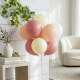10 Boho Dusty Rosewood and Blush Balloon Bouquet - INFLATED
