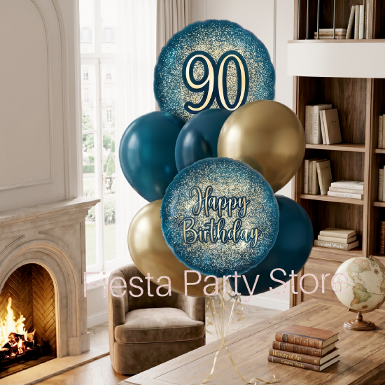 90th Birthday Balloon Set - INFLATED