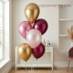 6 Metallic Latex Balloon Bouquet - INFLATED