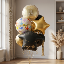 Luxury Graduation Balloon Bouquet - INFLATED