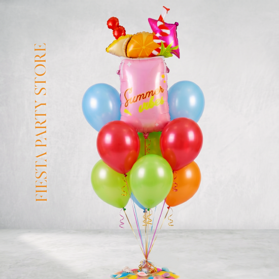 Summer Vibes Cocktail Balloon Bouquet - INFLATED