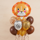 Jungle Safari Lion Balloon Bouquet - INFLATED