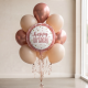 Rose Gold and Nude Birthday Balloon Bouquet - INFLATED Rose Gold and Nude Birthday Balloon Bouquet - INFLATED