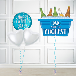 Dad You're the Coolest Happy Father's Day Foil Balloon Bundle Dad You're the Coolest Happy Father's Day Foil Balloon Bundle