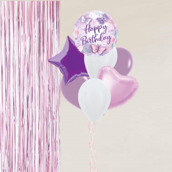 Butterfly Happy Birthday Balloon Bundle