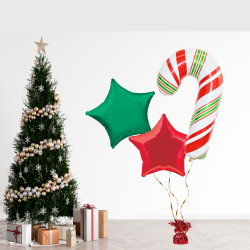 Christmas Candy Cane Balloon Bundle