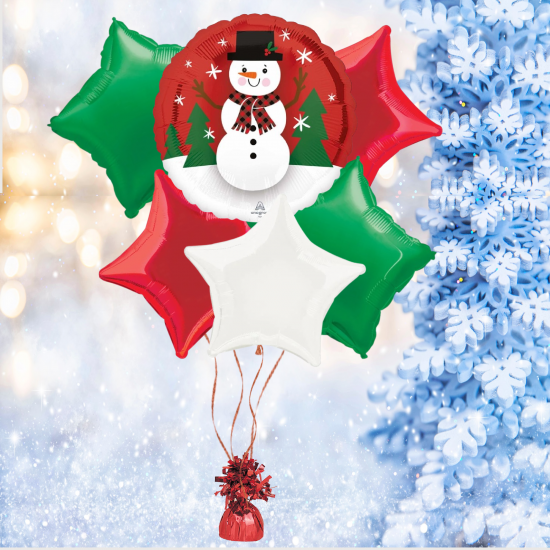 Smiley Snowman Balloon Bundle