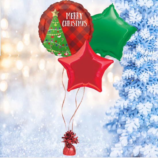 Christmas Santa Hat Shape Balloon Bundle