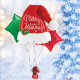 Christmas Santa Hat Shape Balloon Bundle