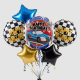 Race Car Birthday Balloon Bouquet - INFLATED