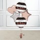 Rose Gold Happy Birthday Holographic Foil Balloon Bundle