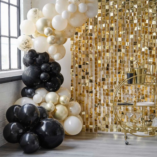 Nude and Champagne Gold Balloon Arch - INFLATED- Ready to Use -