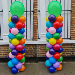 Rainbow Balloon Column Set of  2 Rainbow Balloon Column Set of  2