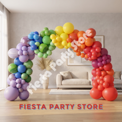 Organic Rainbow Balloon Arch REQUEST a QUOTE