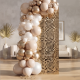 Gold Shimmer Wall Backdrop and Organic Balloon Arch Custom Decor REQUEST a QUOTE Gold Shimmer Wall Backdrop and Organic Balloon Arch Custom Decor REQUEST a QUOTE