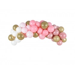 Pink and Gold Balloon Garland - Ready to Use