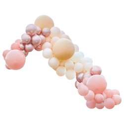 Luxe Peach, Nude And Rose Gold Balloon Arch Kit