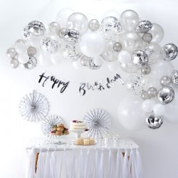 Silver Balloon Arch - Ready to Use Silver Balloon Arch - Ready to Use