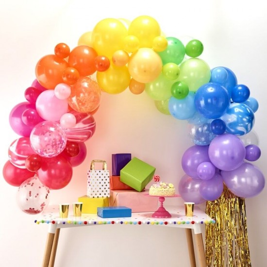 Rainbow Balloon Arch - Ready to Use