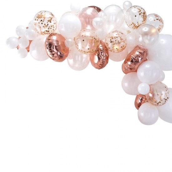 Rose Gold Balloon Arch - Ready to Use