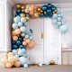 Luxe Teal And Gold Chrome Balloon Arch Kit