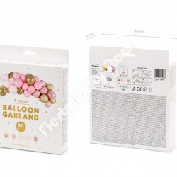 Pink and Gold Balloon Garland - Ready to Use