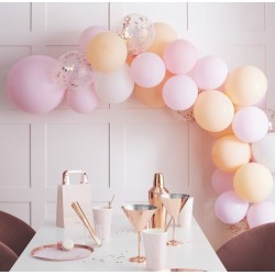 Peach And Pink Balloon Arch - Ready To Use