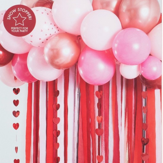 Rose Gold, Pink and Red Balloon Arch Kit