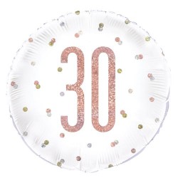 30th Birthday Rose Gold Foil Balloon 30th Birthday Rose Gold Foil Balloon