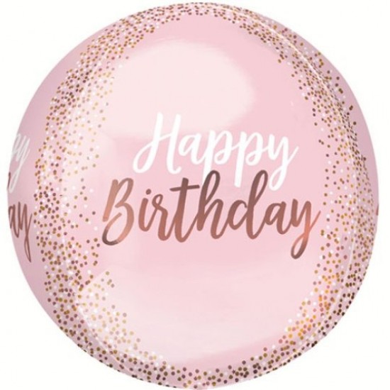 Blush Happy Birthday Balloon