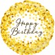 Gold Sparkle Birthday Holographic Balloon Bundle