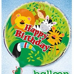 Animal Jungle Party Balloon 18" Foil  Animal Jungle Party Balloon 18" Foil