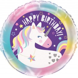 Unicorn Party Foil Birthday Balloon 18"