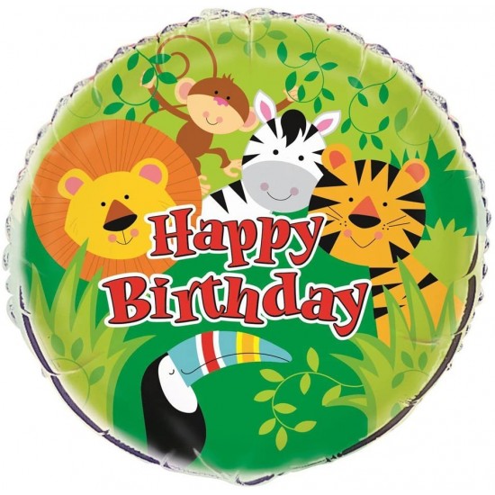Animal Jungle Party Balloon 18" Foil