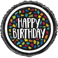  Happy Birthday Mosaic Balloon 18"