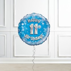 Happy 11th Birthday Blue Holographic