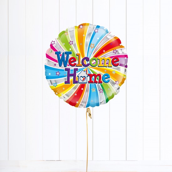 Welcome Home Swirl Foil Balloon 18"