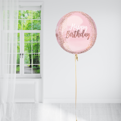 Blush Happy Birthday Balloon 