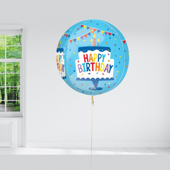 Vibrant Birthday Cake Balloon