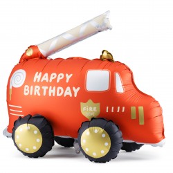 Fire Truck Foil Balloon