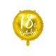 Gold 18th Birthday Foil Balloon