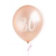 Rose Gold Number 30 Balloons