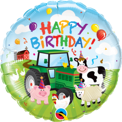 Birthday Barnyard Foil Balloon 