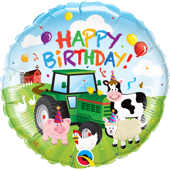 Birthday Barnyard Foil Balloon