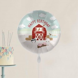 Happy Birthday Farm Party Balloon 18"