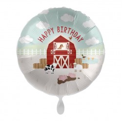 Happy Birthday Farm Party Balloon 18"