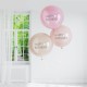 3 Pink Double Layered Happy Birthday Balloon Bundle