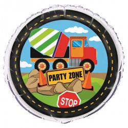 Construction Party Zone Foil Balloon Construction Party Zone Foil Balloon