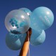 5 Blue Happy Birthday Confetti Balloons