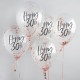 5 Rose Gold 30th Birthday Confetti Balloons